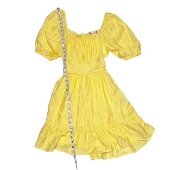 Altar'd State Yellow Ruffled Sundress - Picture 4 of 5